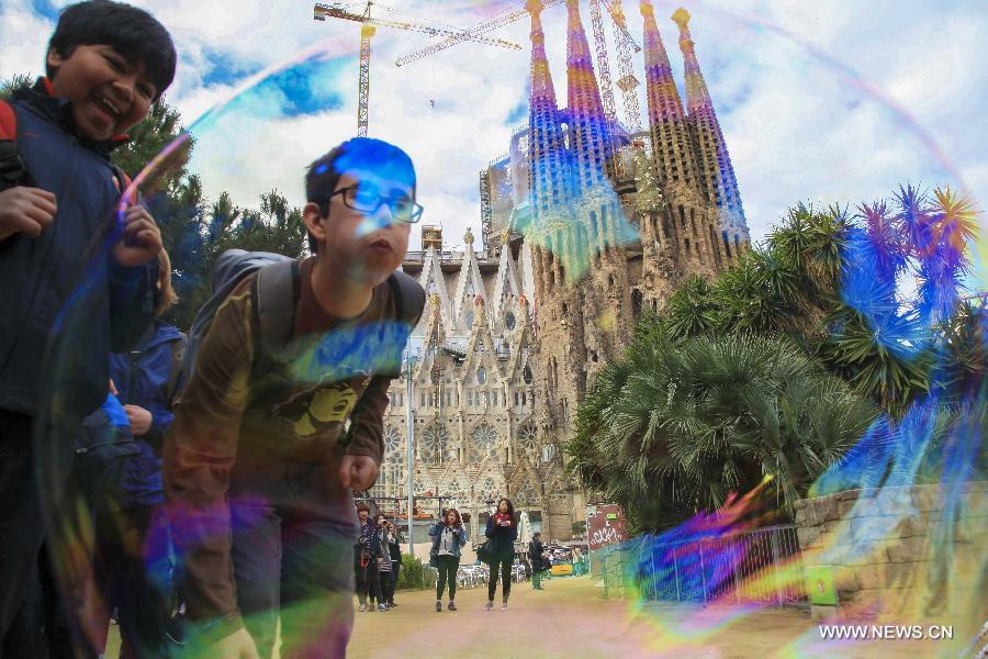 (CORRECTION)SPAIN-BARCELONA-LA SAGRADA FAMILIA