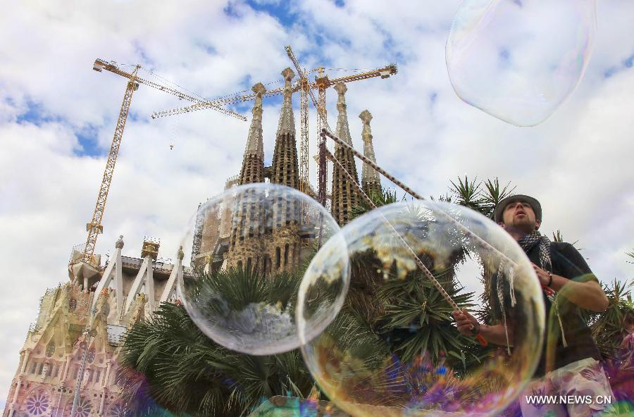 (CORRECTION)SPAIN-BARCELONA-LA SAGRADA FAMILIA