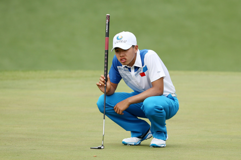 The 14-year-old amateur became the youngest player to ever compete in a major.