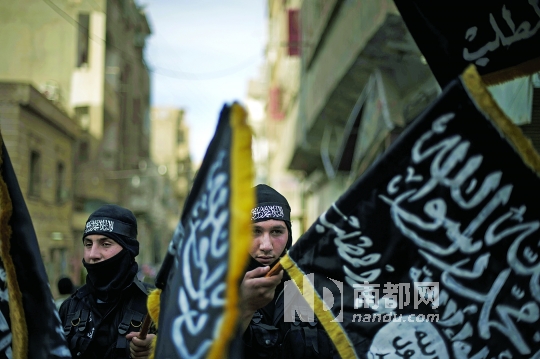 Members of the Syria-based radical group al-Nusra Front. [File photo]