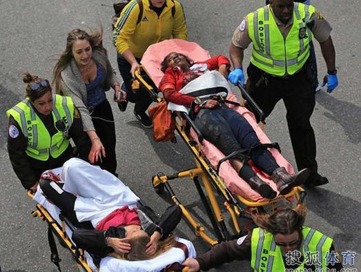 At least two were dead, 28 injured in two explosions taking place near the Boston Marathon finish line on Monday afternoon. [sohu.com] 