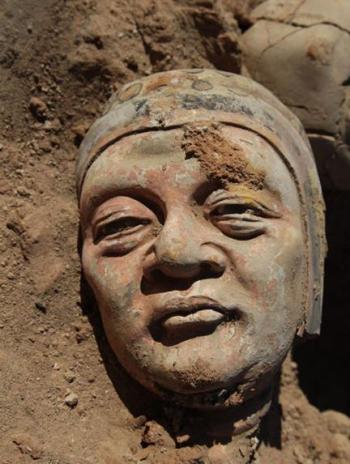 Xishanpo Buddhist Temple Ruins, one of the 'Top 10 archaeological finds of China in 2012' by China.org.cn 