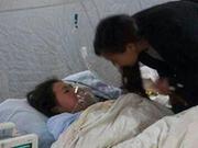 A 12-year-old girl in Lushan county has received surgery after she was seriously injured during the earthquake.