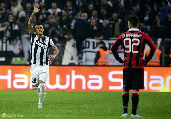  Vidal's penalty secured a vital win for Juventus. 