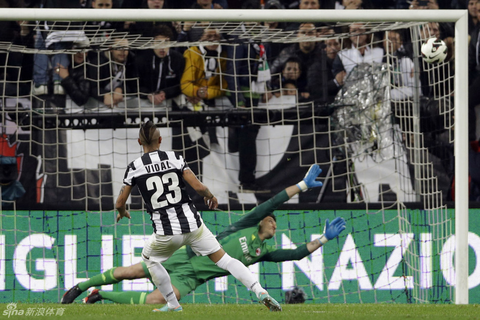  Arturo Vidal scored the only goal, from the penalty spot, as Juventus prevailed against AC Milan.