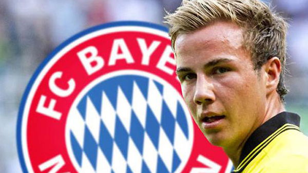  Mario Goetze is set to join Bayern Munich at the end of the season.