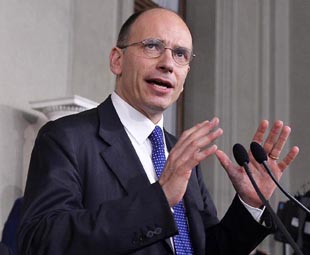 Enrico Letta named as new Italian PM