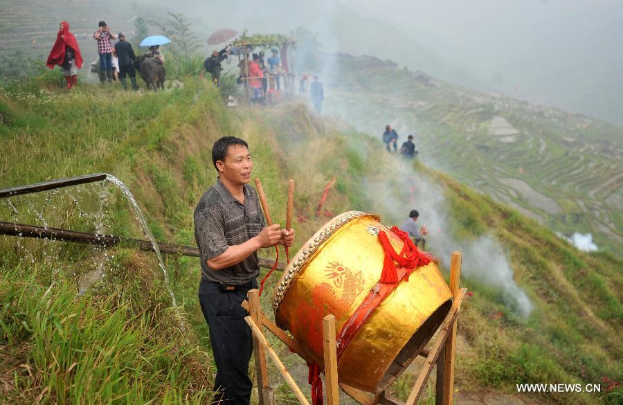 CHINA-GUANGXI-LONGJI-FARMING RITUAL (CN) 