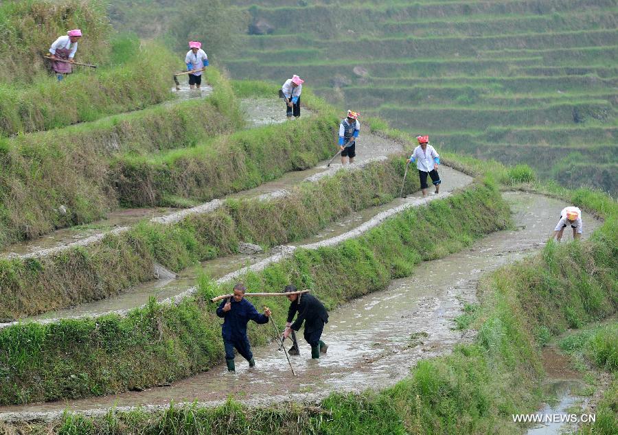 CHINA-GUANGXI-LONGJI-FARMING RITUAL (CN) 