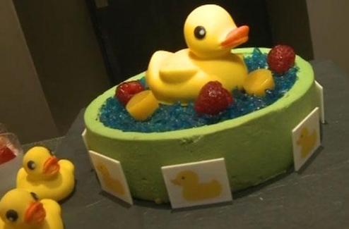 The giant duck is also bringing a boost to nearby businesses in Hong Kong.