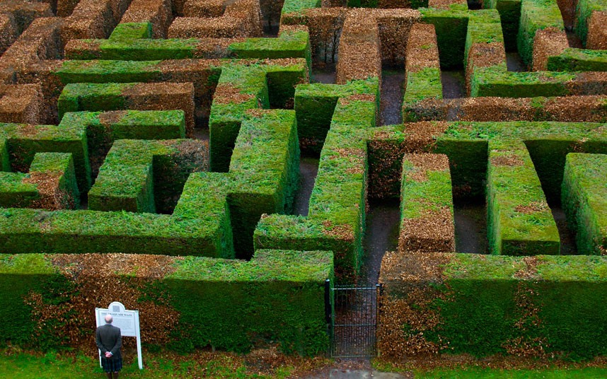 Traquair Maze in Scotland