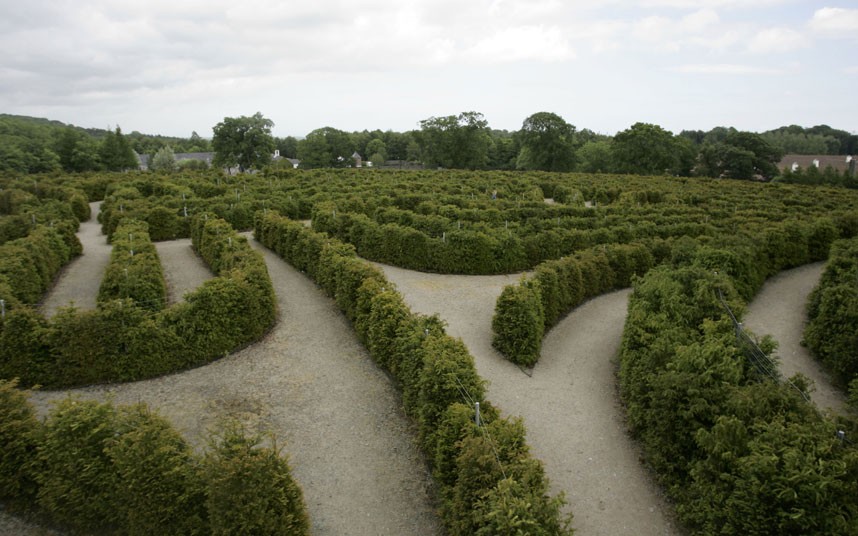 Peace Maze in Castlewellan Forest Park 