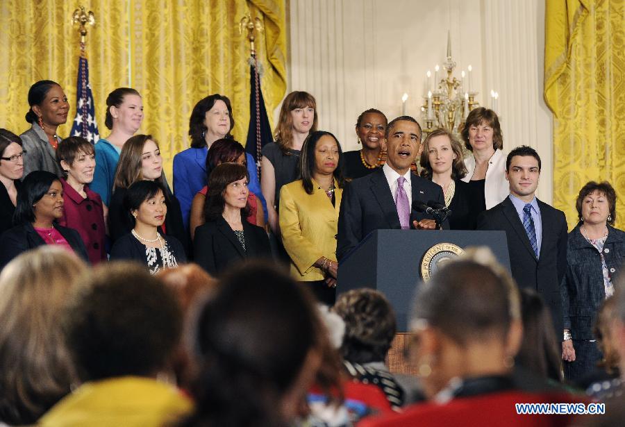 Obama declares Affordable Care Act at White House
