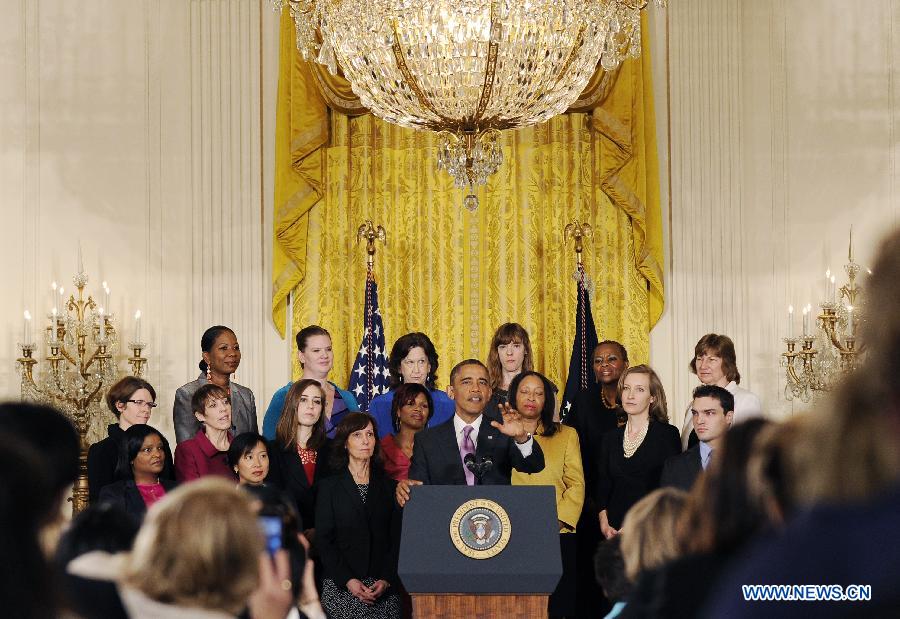 Obama declares Affordable Care Act at White House