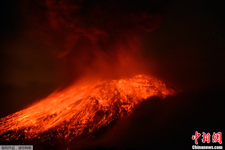 Popocatepetl Volcano In Mexico Erupts - China.org.cn