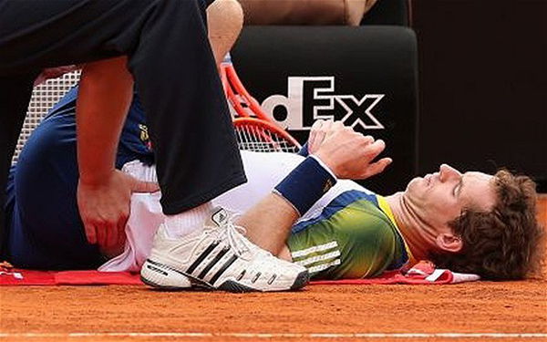  Andy Murray was forced to withdraw from the Rome Masters.