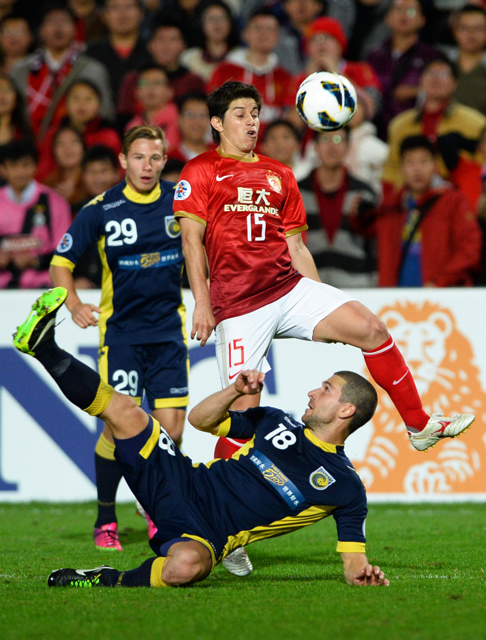 Dario Conca tries to control the ball. 