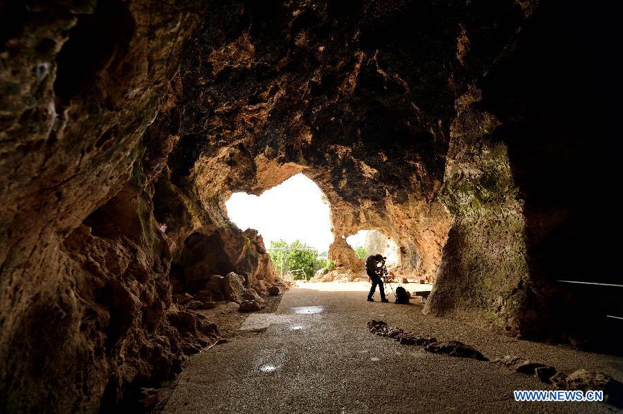 ISRAEL-MOUNT CARMEL-CAVES-WORLD HERITAGE