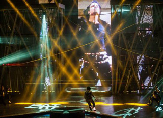 Acrobats help put on spectacular Michael Jackson show