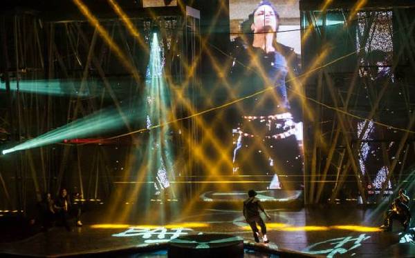 A sneak peek of Michael Jackson ONE by Cirque du Soleil at Mandalay Bay on May 7, 2013.