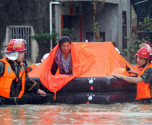 Emergency responses begin as rainstorm continues