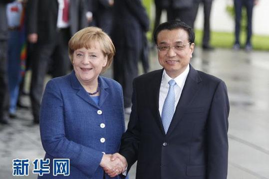Chinese Premier Li Keqiang and German Chancellor Angela Merkel say they aim to take relations between the two nations to a new level.[Xinhua] 