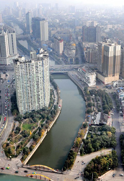 A bird's eye view of Chengdu. [China Daily]