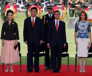 Chinese, Mexican presidents discuss bilateral co-op