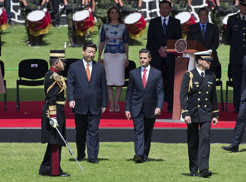 Chinese President Xi Jinping arrives in Mexico on a state visit on Tuesday. Xi&apos;s visit to Mexico comes after he completed his state visit to Costa Rica and Trinidad and Tobago earlier this week. [Photo/Chinanews.com]