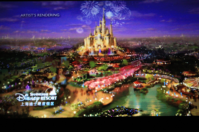 Rendering of what Shanghai Disney will look like. [File photo]
