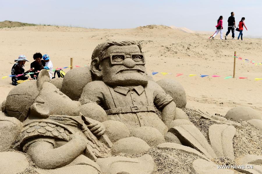 CHINA-QINGHAI-SAND SCULPTURE (CN)