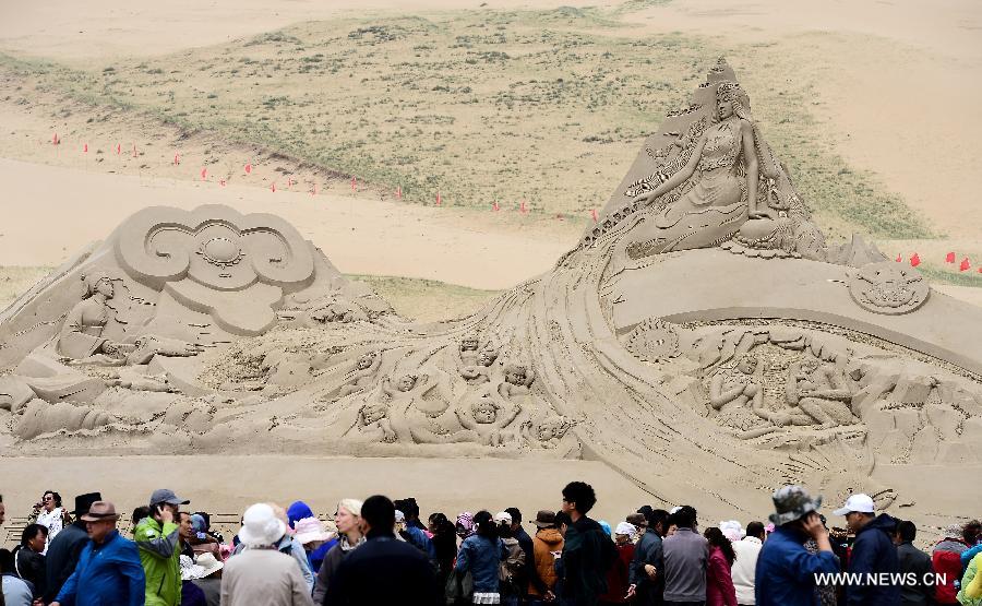 CHINA-QINGHAI-SAND SCULPTURE (CN)