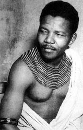 File photo of youth Nelson Mandela 