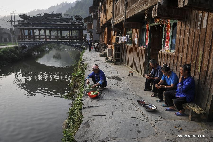 CHINA-GUIZHOU-LIPING-DIMEN-DONG MINORITY-VILLAGE(CN)