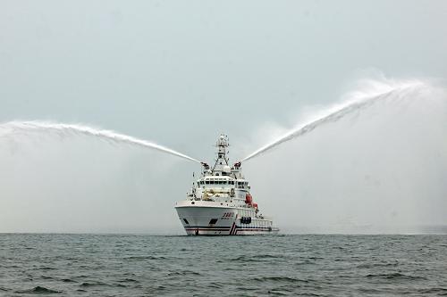 Maritime search and rescue exercise in Yantai