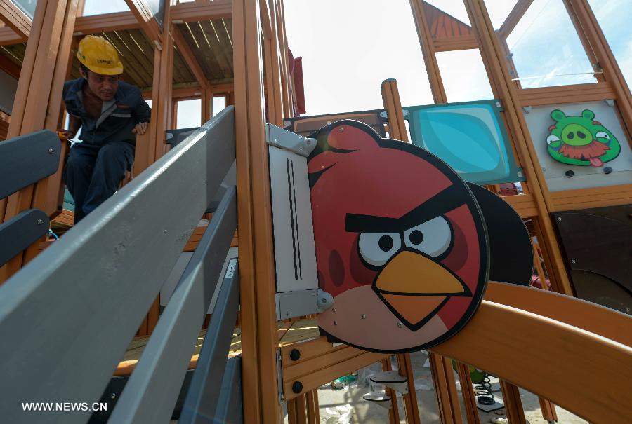 CHINA-ZHEJIANG-ANGRY BIRDS THEME PARK-CONSTRUCTION (CN) 