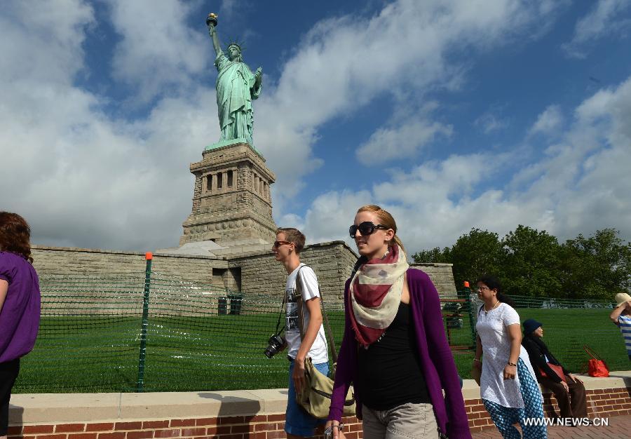 US-NEW YORK-INDEPENDENCE DAY-STATUE OF LIBERTY-REOPENING