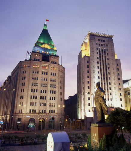 Peace Hotel, one of the 'top 10 attractions in Shanghai, China' by China.org.cn.