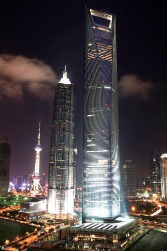 Shanghai World Financial Center, one of the 'top 10 attractions in Shanghai, China' by China.org.cn.