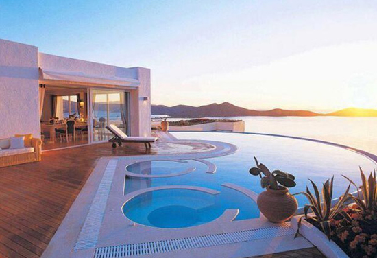 Elounda Gulf Villas and Suites, Crete, Greece, one of the &apos;top 10 amazing swimming pools in the world&apos; by China.org.cn.