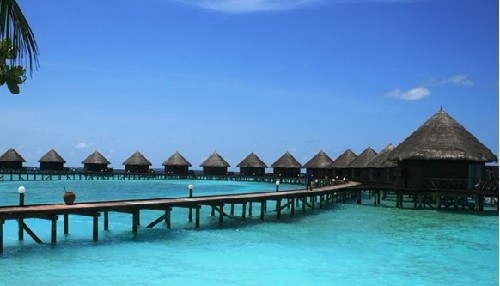 Water Villas, the Maldives, one of the 'top 10 amazing swimming pools in the world' by China.org.cn.