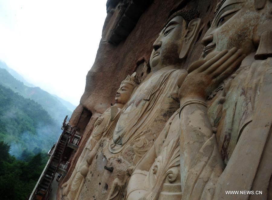 CHINA-GANSU-MAIJI MOUNTAIN GROTTOES-WORLD HERITAGE LIST-APPLICATION-SILK ROAD (CN)