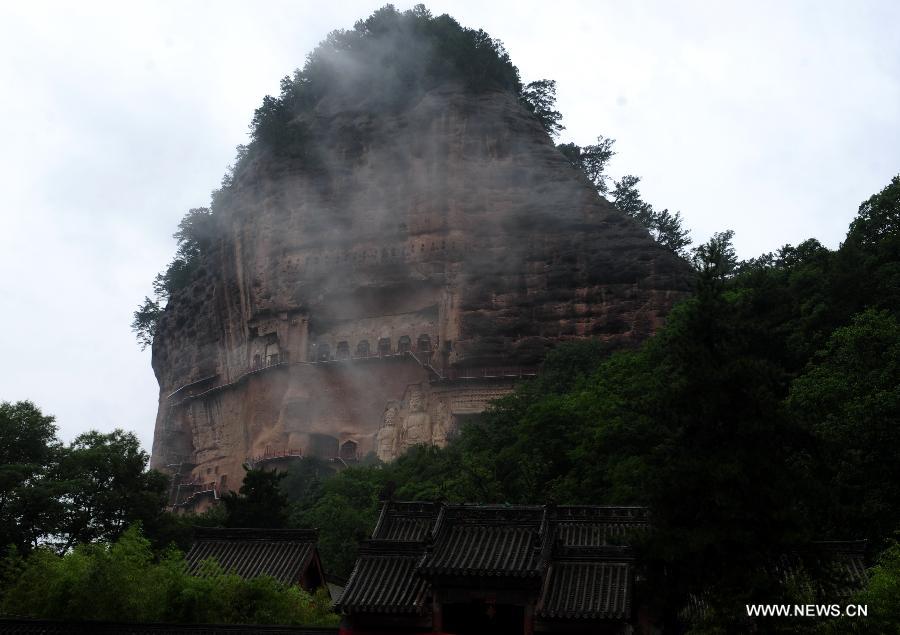 CHINA-GANSU-MAIJI MOUNTAIN GROTTOES-WORLD HERITAGE LIST-APPLICATION-SILK ROAD (CN)