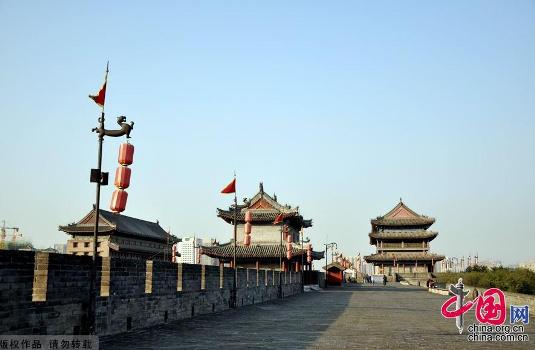 Xi'an City Wall in Xi'an, one of the 'Top 10 landmarks in China' by China.org.cn