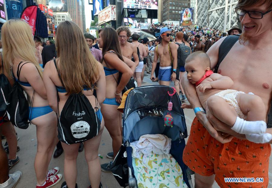 US-NEW YORK-NATIONAL UNDERWEAR DAY-CELEBRATIONS