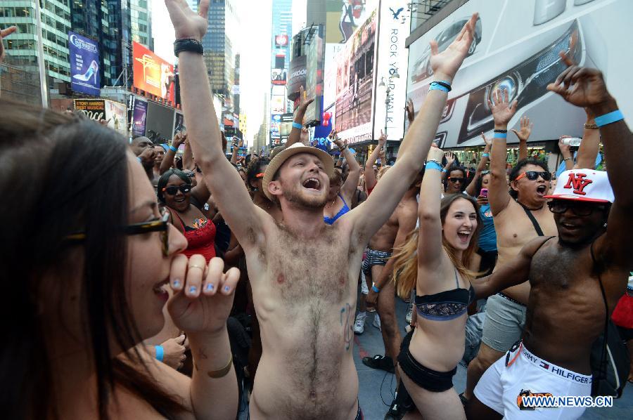 US-NEW YORK-NATIONAL UNDERWEAR DAY-CELEBRATIONS