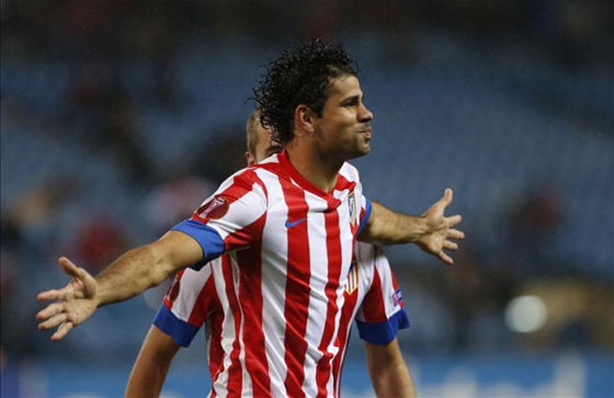  Diego Costa insists he is happy at Atletico Madrid.