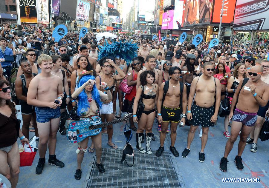 National Underwear Day 2013 in Times Square, NY 