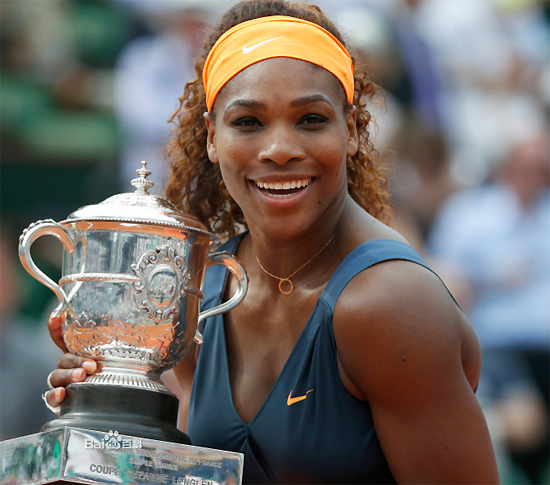 Serena Williams, one of the 'top 10 world's highest-paid female athletes 2013' by China.org.cn.