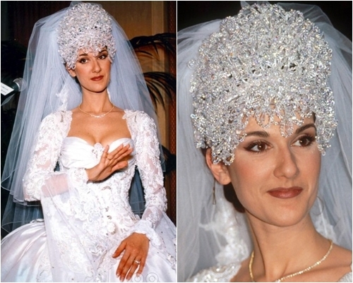 Celine Dion&apos;s wedding dress, one of the &apos;Top 10 worst celeb wedding gowns&apos; by China.org.cn.